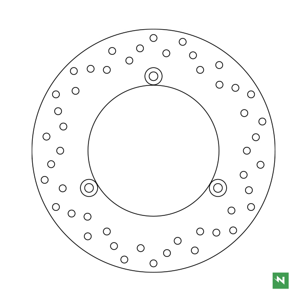 Disco de freno acero DF4138A