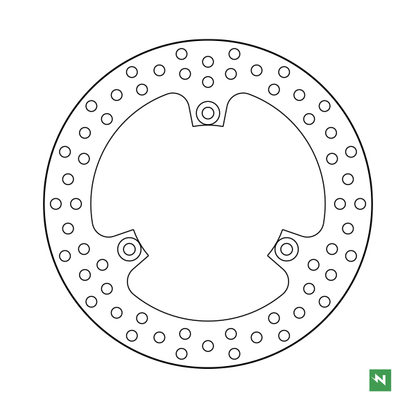 Disco de freno acero DF4142A
