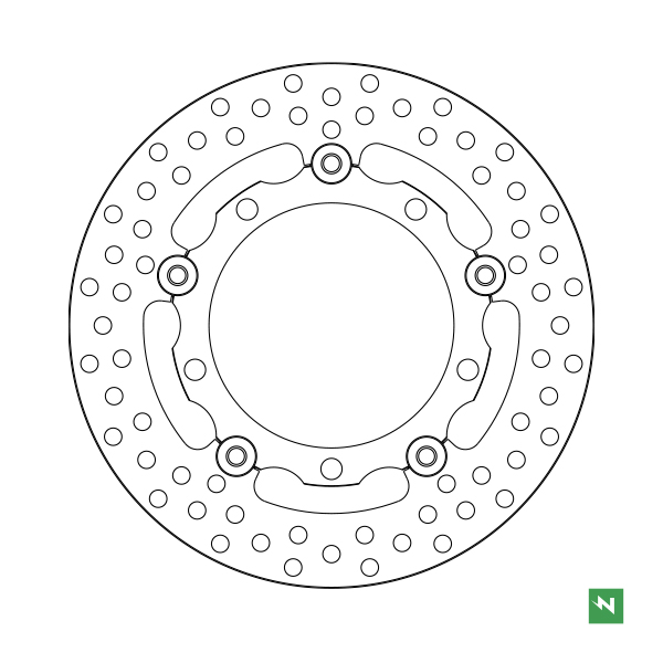 Disco de freno flotante acero DF4084AFC