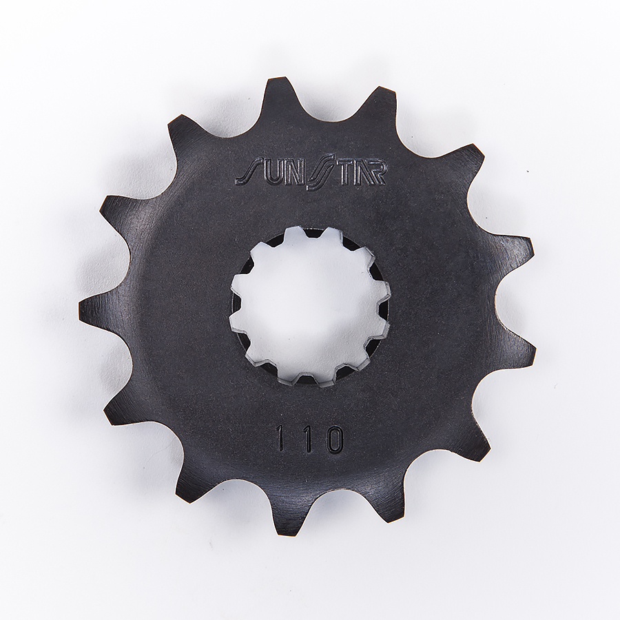 Sunstar Piñón de acero de 14 dientes. Paso de cadena 420