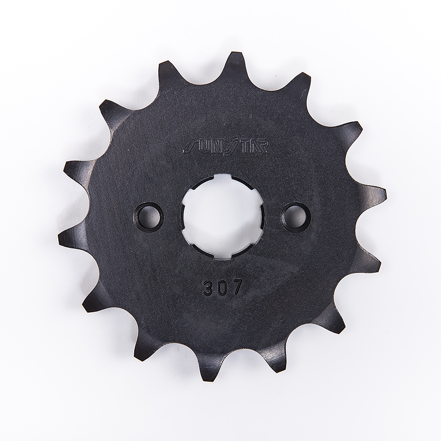 Sunstar Piñón de acero de 14 dientes. Paso de cadena 520