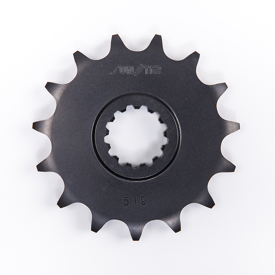 Sunstar Piñón de acero de 17 dientes. Paso de cadena 530
