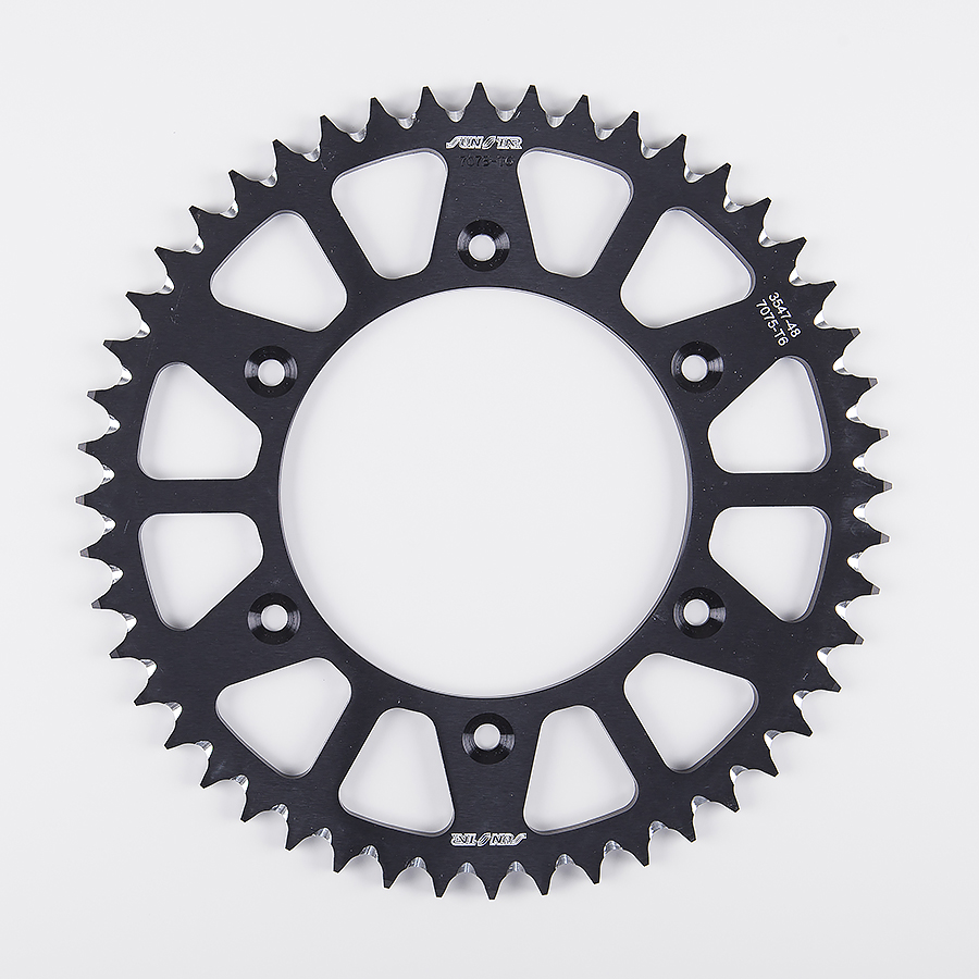 Sunstar Corona de Ergal Triplestar de 50 Dientes en Color Negro