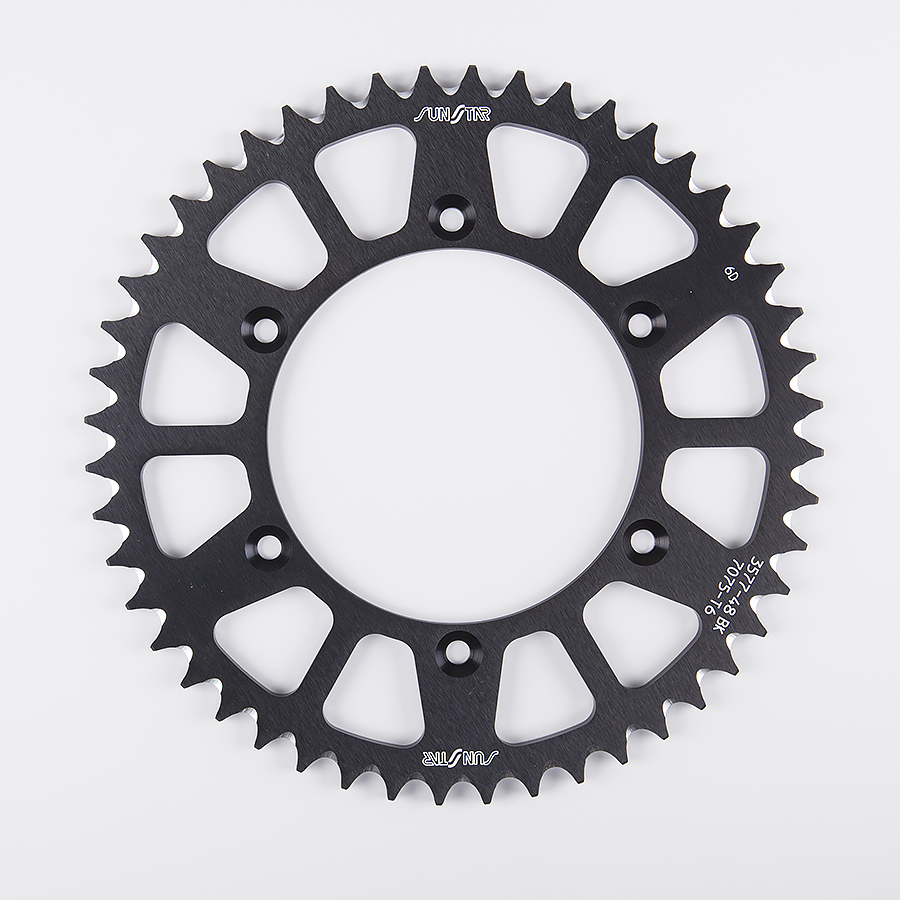 Sunstar Corona de Ergal Triplestar de 52 Dientes en Color Negro