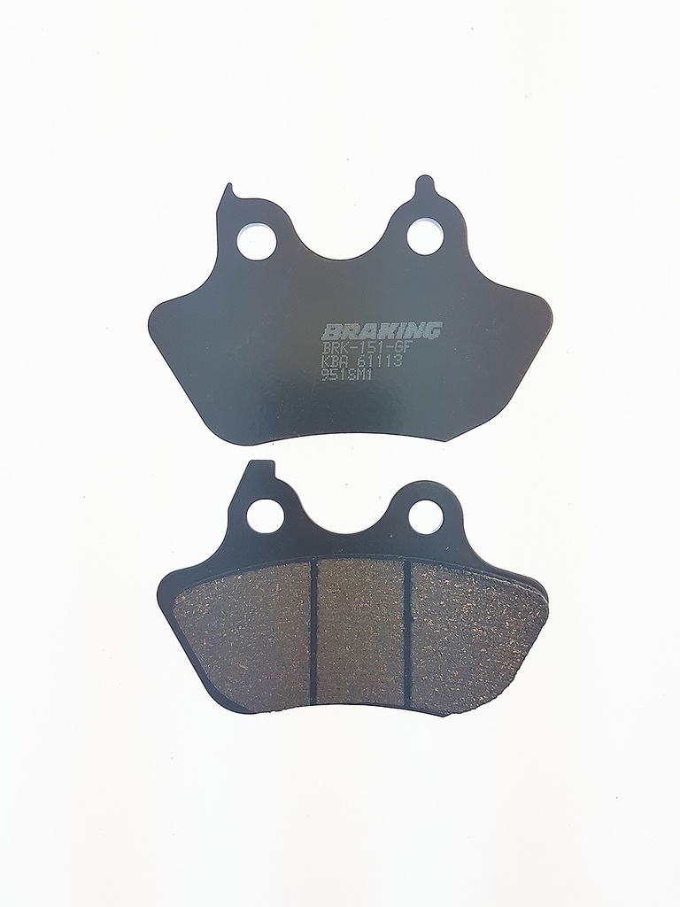 Braking Juego de pastillas de freno semimetálicas SM1 para Harley