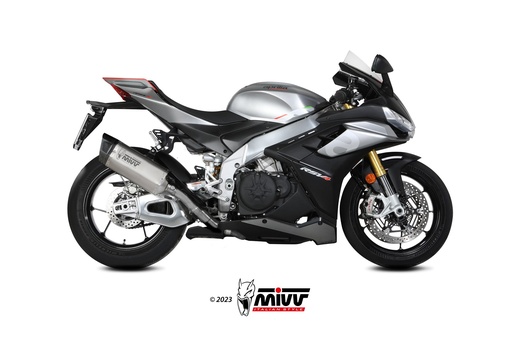[A.015.LR1T] Mivv Slip-On SR-1 Titanium Aprilia RSV4 / Tuono V4 1100 2021-24