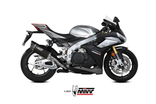 [A.015.LR1TB] Mivv Slip-On SR-1 Black Titanium Aprilia RSV4 / Tuono V4 1100 2021-24