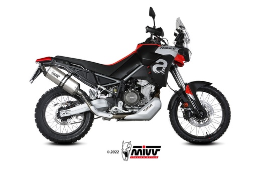[A.017.LRT] Mivv Slip-On Speed edge Titanium Aprilia Tuareg 660 2022-24