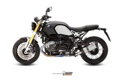 [B.021.L7] Mivv Slip-On Suono St. Steel con tapa carbono BMW R Nine T 2014-23