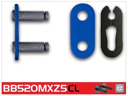 [RK520MXZ5CLAZ] RK Eslabón 520MXZ5 Enganche Clip Rápido en Color Azul