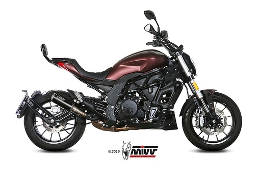 [E.005.LM3B] Mivv Slip-On Mk3 Black Benelli 502C 2019-24