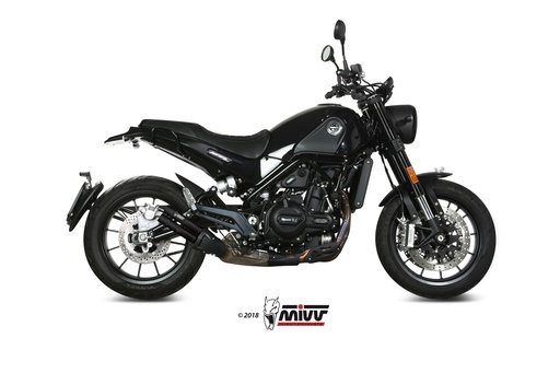 [E.002.LDGB] Mivv Slip-On Double Gun Black Benelli Leoncino 2017-24