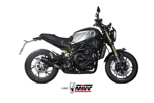 [E.008.LC4B] Mivv Slip-On X-M1 Black Benelli Leoncino 800 2022-24