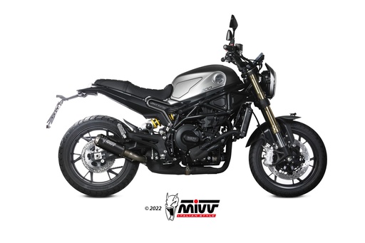 [E.008.SM3B] Mivv Slip-On Mk3 Black Benelli Leoncino 800 2022-24