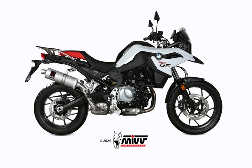 [B.033.LDKX] Mivv Slip-On DAKAR St. Steel BMW F 750 GS / F 850 GS 2018-24