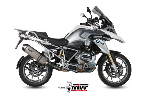 [B.016.LGS] Mivv Slip-On Speed edge titan con tapa carbono BMW R 1200 GS / Adventure 2013-18