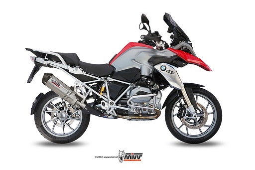 [B.016.LNC] Mivv Slip-On Oval titan con tapa carbono BMW R 1200 GS / Adventure 2013-18