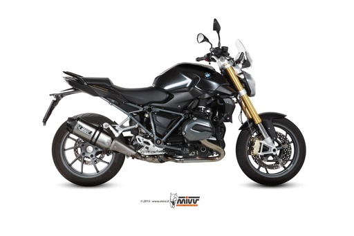 [B.026.LRX] Mivv Slip-On Speed edge St. Steel con tapa carbono BMW R 1200 R / RS 2015-18