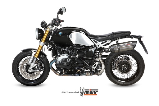 [B.022.L7] Mivv Slip-On Suono St. Steel con tapa carbono BMW R Nine T 2014-23