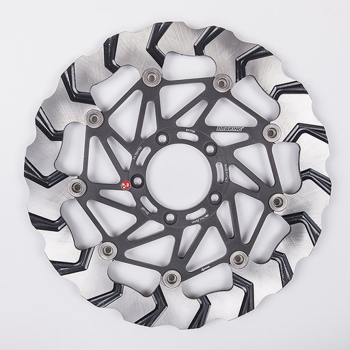[BY795R] Braking Disco de freno delantero derecho Batfly Ø330/72 para Ducati