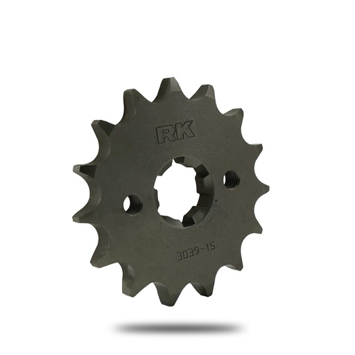[C3039-15ZZ0] RK Piñón de Acero de 15 Dientes. Paso de Cadena 428
