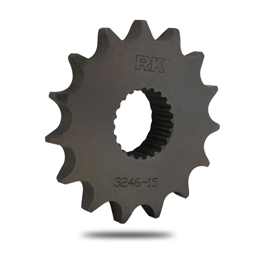 [C3246-15ZZ0] RK Piñón de Acero de 15 Dientes. Paso de Cadena 428