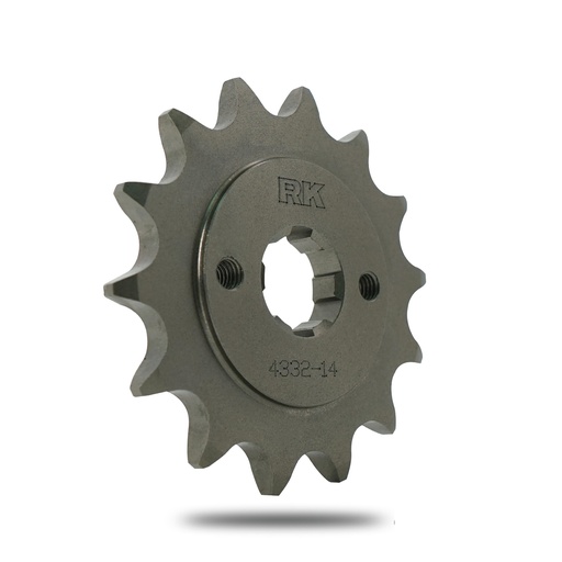 [C4332-12ZZ0] RK Piñón de Acero de 12 Dientes. Paso de Cadena 520
