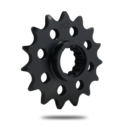 [C4476-15BK2] RK Piñón de Acero en color negro de 15 Dientes. Paso de Cadena 520