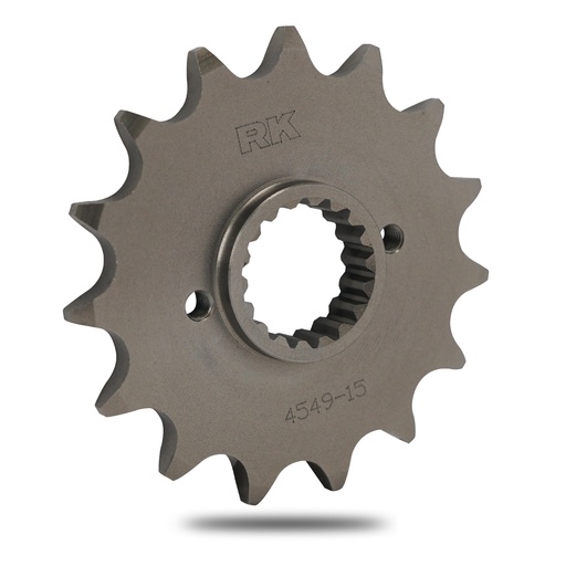 [C4549-15ZZ0] RK Piñón de Acero de 15 Dientes. Paso de Cadena 520
