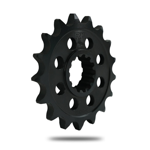 [C5376-17BK2] RK Piñón de Acero en color negro de 17 Dientes. Paso de Cadena 525