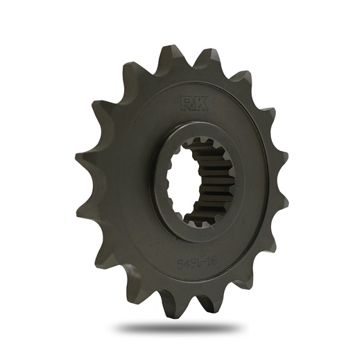 [C5491-16ZZ0] RK Piñón de Acero de 16 Dientes. Paso de Cadena 525