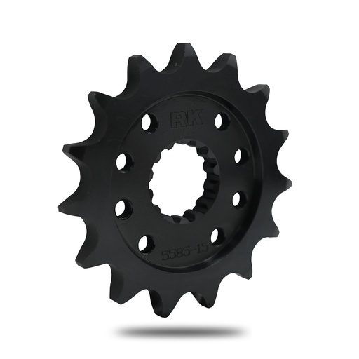 [C5585-15BK2] RK Piñón de Acero en color negro de 15 Dientes. Paso de Cadena 525