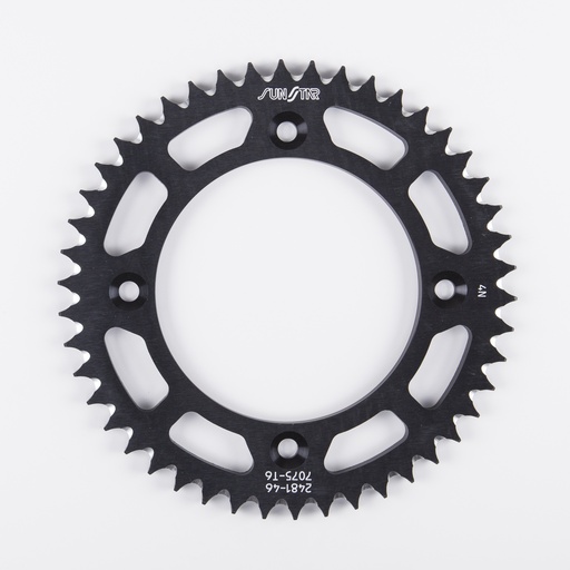 [5-2481-50BK] Chiaravalli Corona de Ergal de 50 Dientes en Color Negro