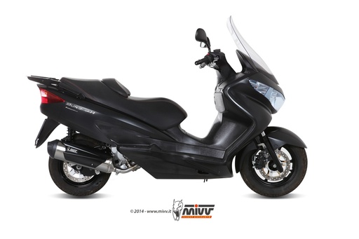 [C.SU.0012.B] Mivv Full system 1x1 Urban St. Steel Suzuki Burgman 200 2007-13
