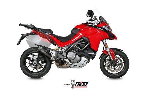 [D.034.LDRB] Mivv Slip-On Delta Race black Ducati Multistrada 1200 2015-17 / Multistrada 1260 2018-20