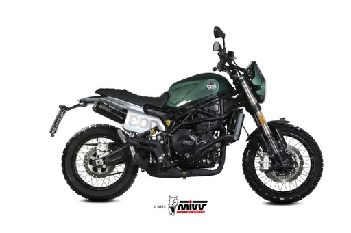 [E.011.LC4B] Mivv Slip-On X-M1 Black Benelli Leoncino 800 Trail 2022-24