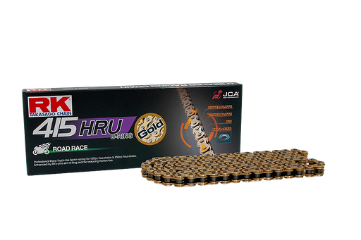 [RK415HRU142OR] RK Cadena 415HRU con 142 Eslabones Enganche Clip Rápido en Color Oro