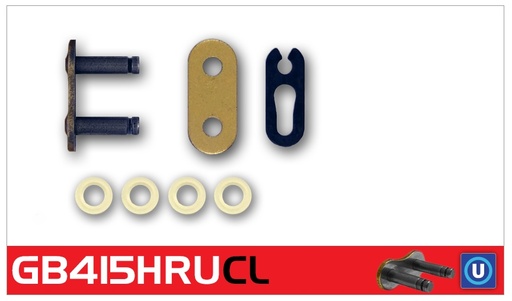 [RK415HRUCLOR] RK Eslabón 415HRU Enganche Clip Rápido en Color Oro