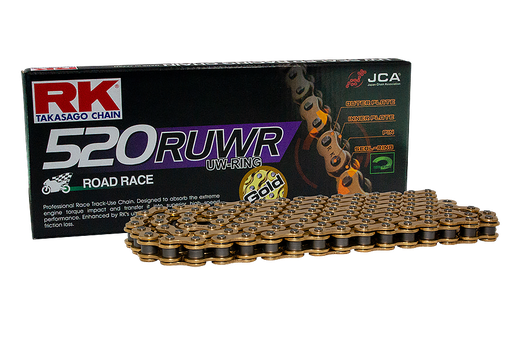 [RK520RUWR122OR] RK Cadena 520RUWR con 122 Eslabones en Color Oro