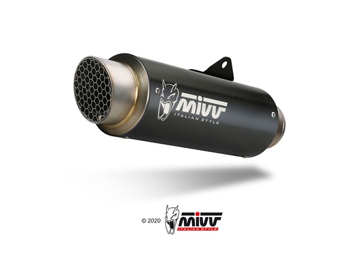 [K.048.LXBP] Mivv Slip-On GP Pro Black Kawasaki Ninja 125 / Z125 2019-24