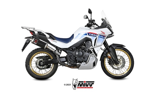 [H.087.LDKB] Mivv Slip-On Dakar Black Honda XL750 Transalp  2023-24