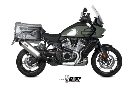 [HD.003.LRT] Mivv Slip-On Speed edge Titanium Harley Davidson Pan Amercia 2020-24