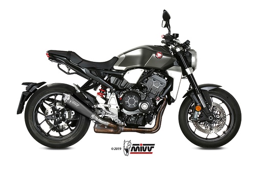 [H.068.LDRB] Mivv Slip-On Delta Race Black Honda CB 1000 R 2018-24