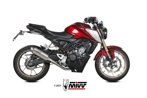 [H.077.L6P] Mivv Full system 1x1 GP Pro Titan Honda CB 125 R 2021-24