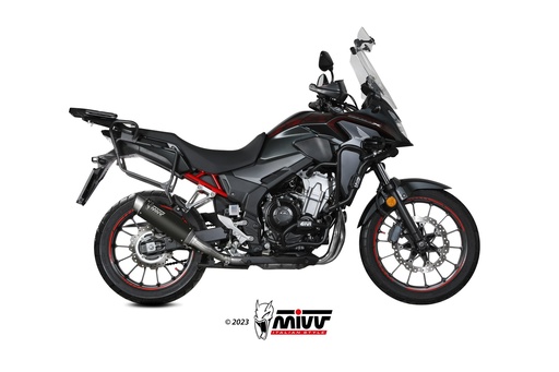[H.084.LXBP] Mivv Slip-On GP Pro Black Honda CB 500 X 2021-24
