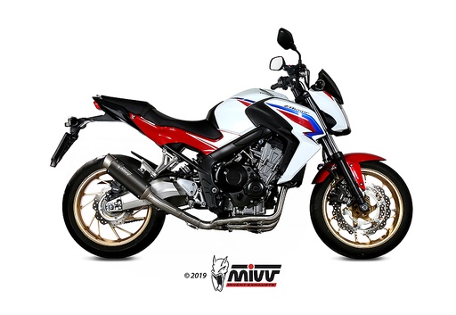 [H.055.LXBP] Mivv Full system 4x2x1 GP Pro black Honda CB 650 F 2014-18