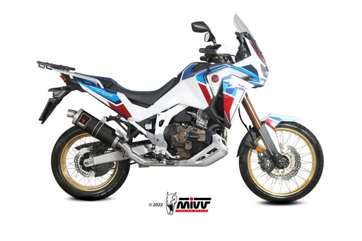 [H.079.LEKB] Mivv Slip-On Dakar Black Honda CRF 1100 L Africa Twin 2020-23