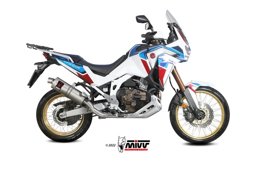 [H.079.LEKX] Mivv Slip-On Dakar St. Steel Honda CRF 1100 L Africa Twin 2020-23