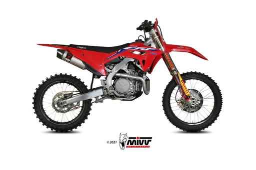 [M.HO.034.S4C] Mivv Slip-On Oval Titanium Honda CRF 450 2021-24