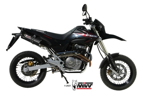 [H.034.LXBC] Mivv 2 Slip-On GP black con tapa carbono Honda FMX 650 2005-06